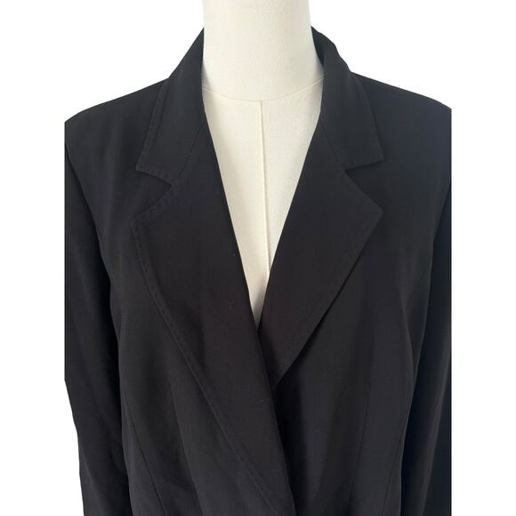 Marina Rinaldi Black Classic Italian Blazer Jacket Giacca Tailored Plus Size - Picture 3 of 14